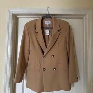 Sister Jane Tan Double-Breasted Blazer